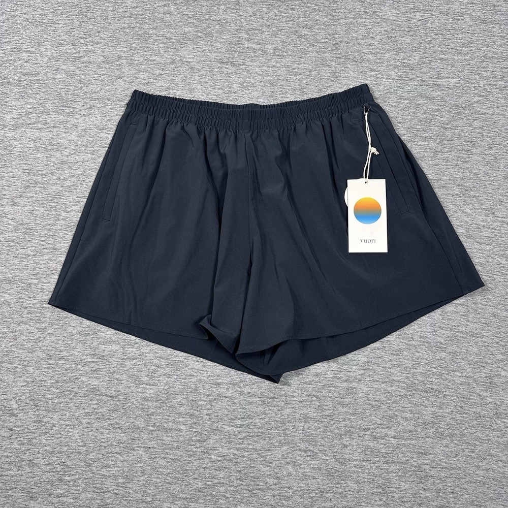 Vuori Villa Everyday Shorts Womens Small Blue Elastic Waist Stretch Active NEW